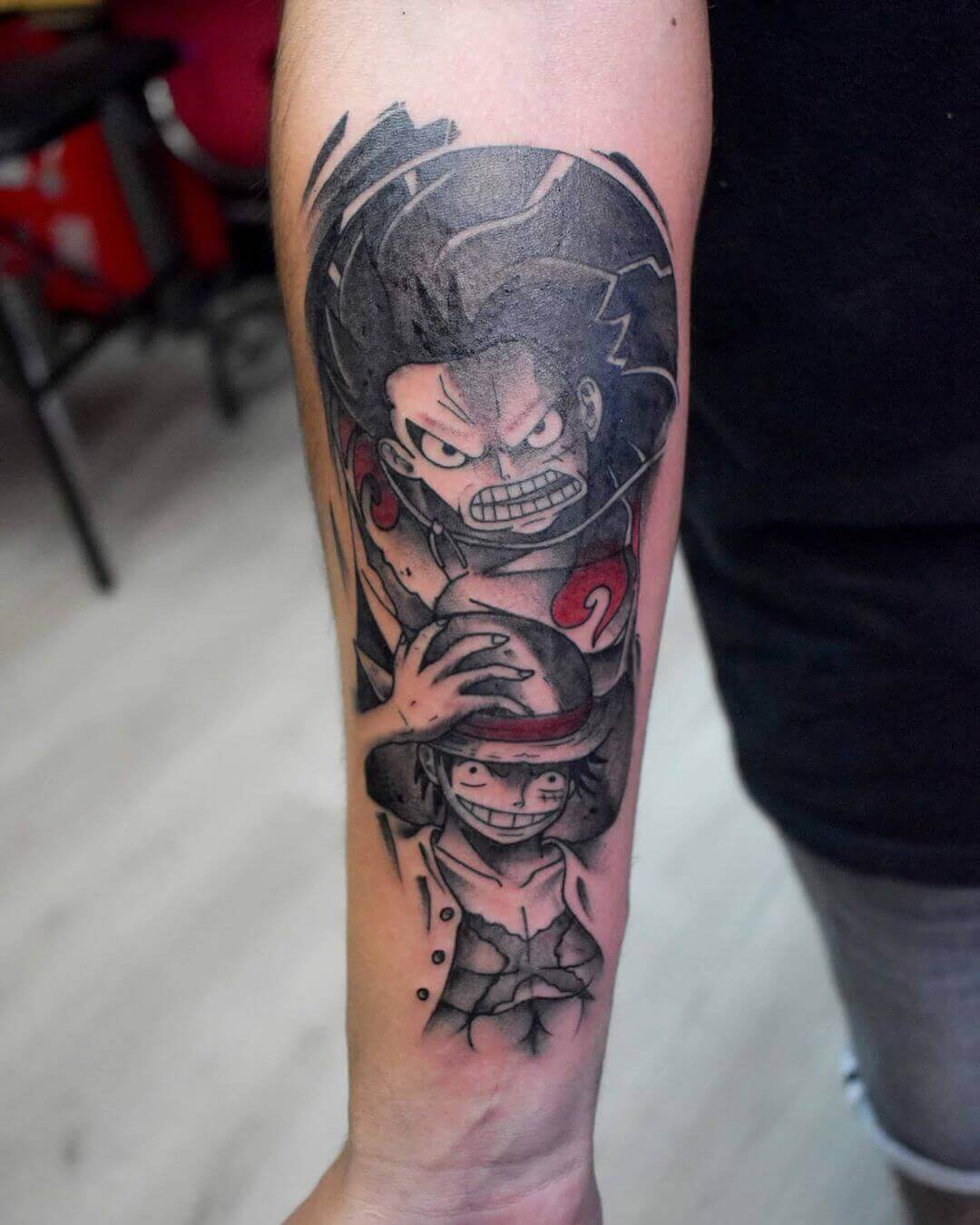 luffy arm tattoo