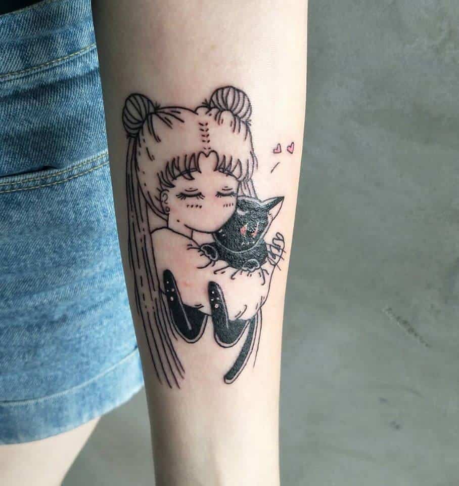  tattoos by vincci  on Instagram Luna from sailor moon           yyctattooartists yyctattooshop yyctattooer calgarytattoo  calgarytattoos calgarytattooartist