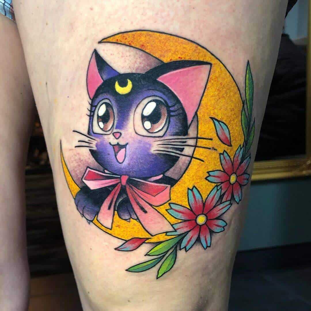 32 Sailor Moon Tattoos A Cosmic Journey into the World of Anime Ink