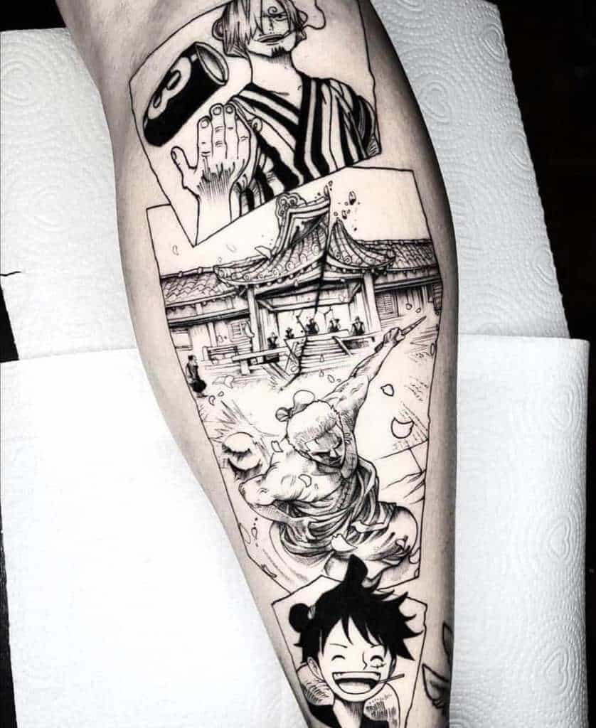 One piece tattoos, One piece comic, One piece manga