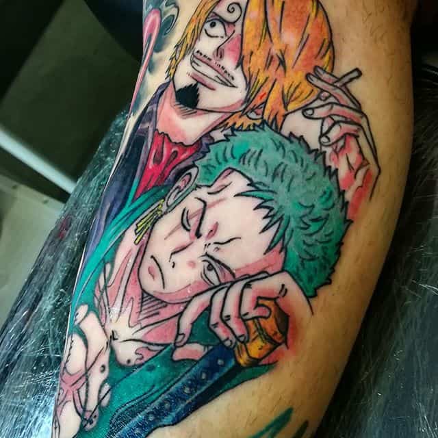 Got my first anime tattoo and it's Roronoa Zoro ☺ : r/OnePiece