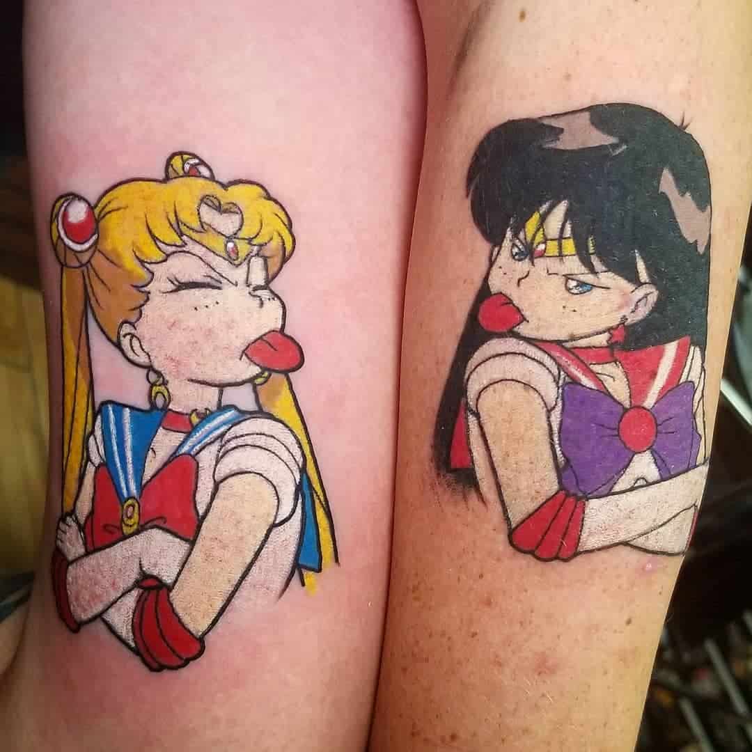 sailor mars tattoo arm