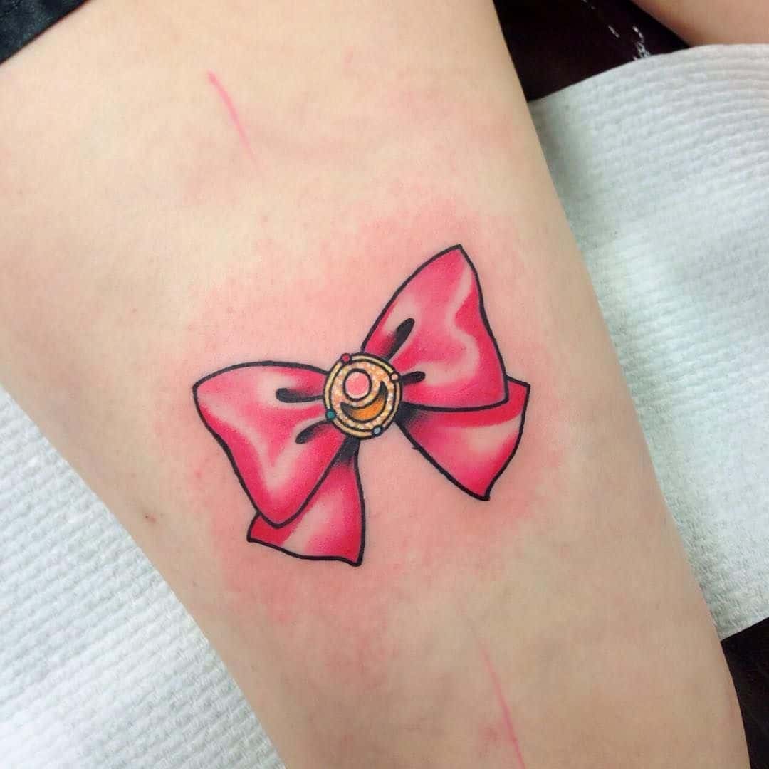 sailor moon bow tattoo