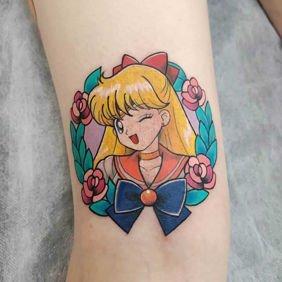 sailor venus tattoo arm