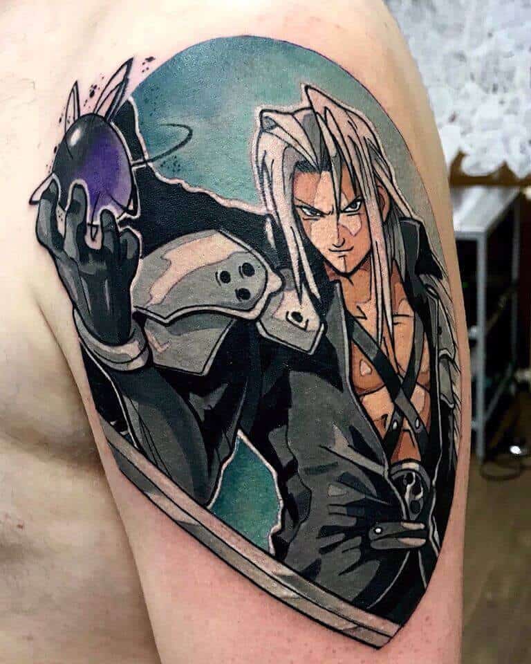 sephiroth arm tattoo