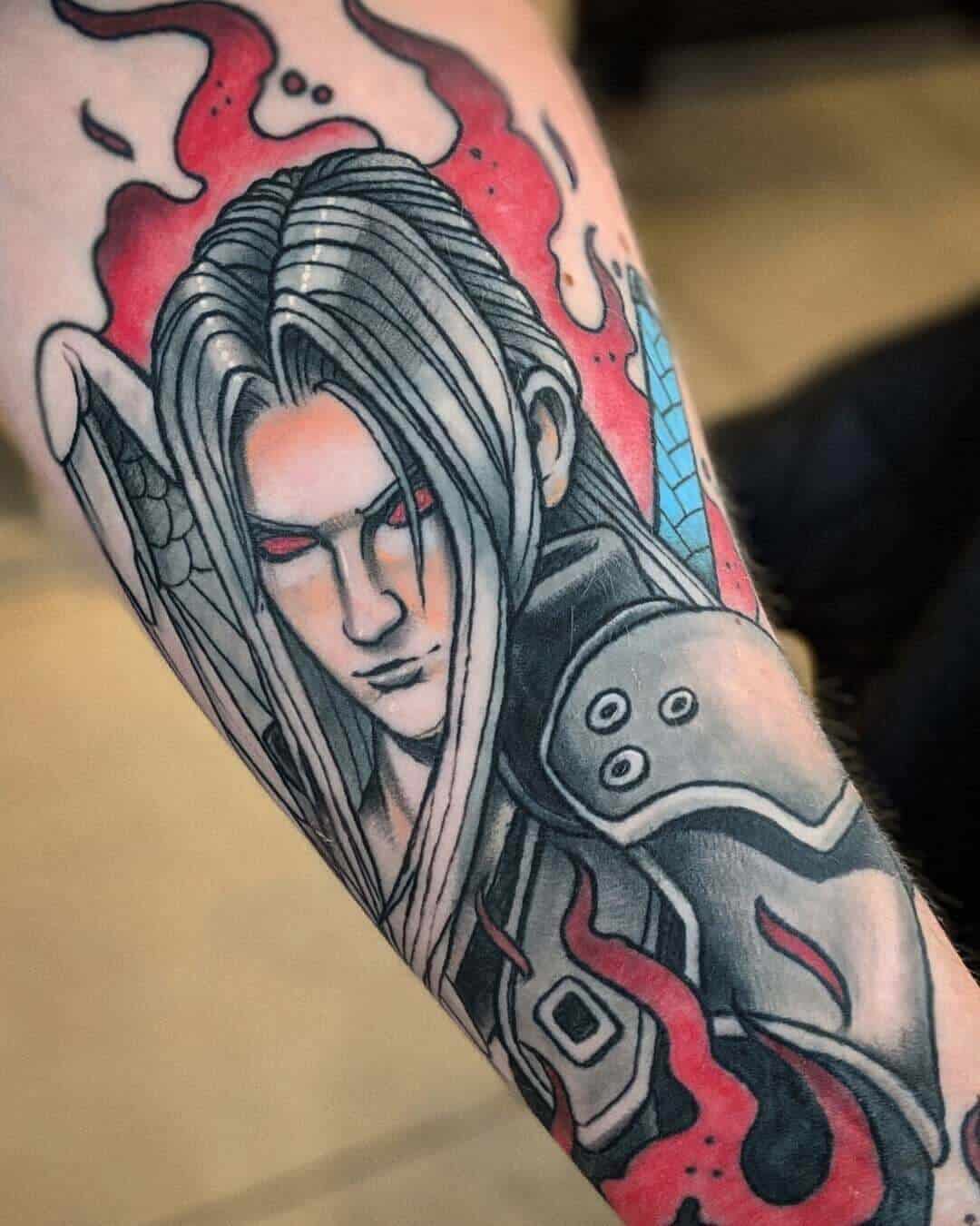 sephiroth sleeve tattoo