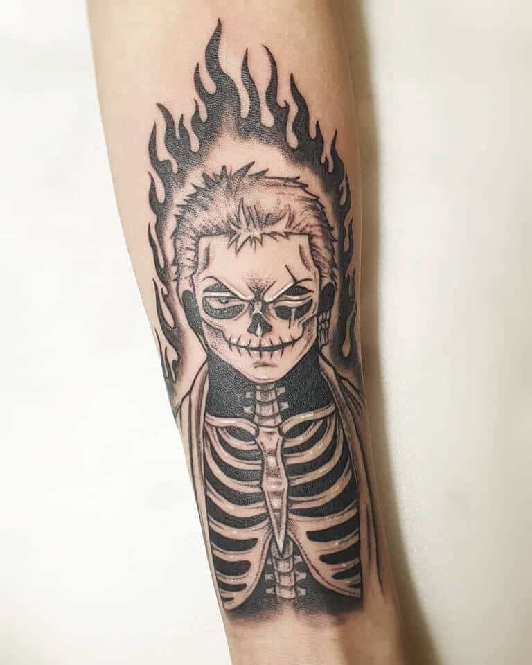 skeleton zoro tattoo