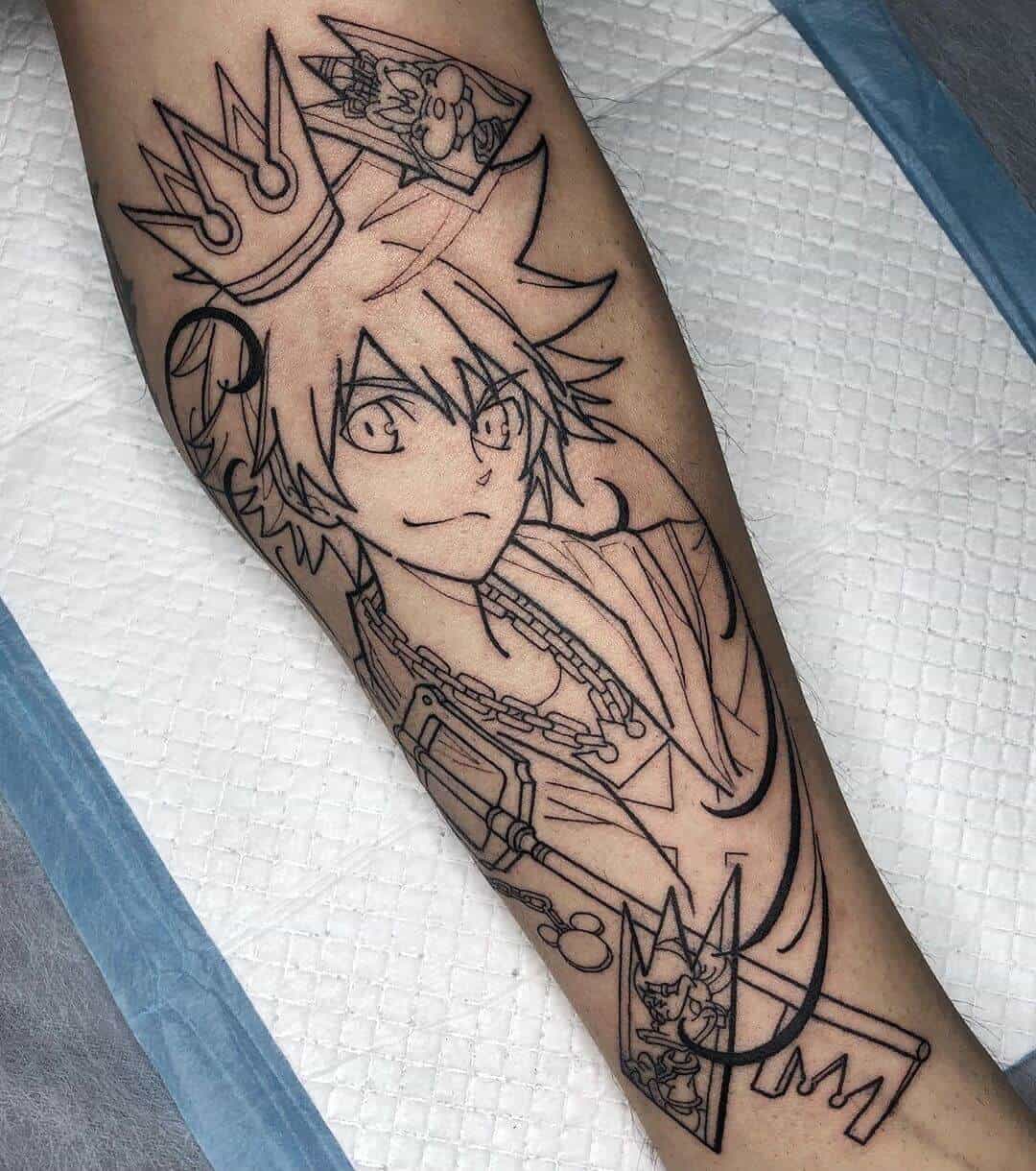 sora sleeve tattoo