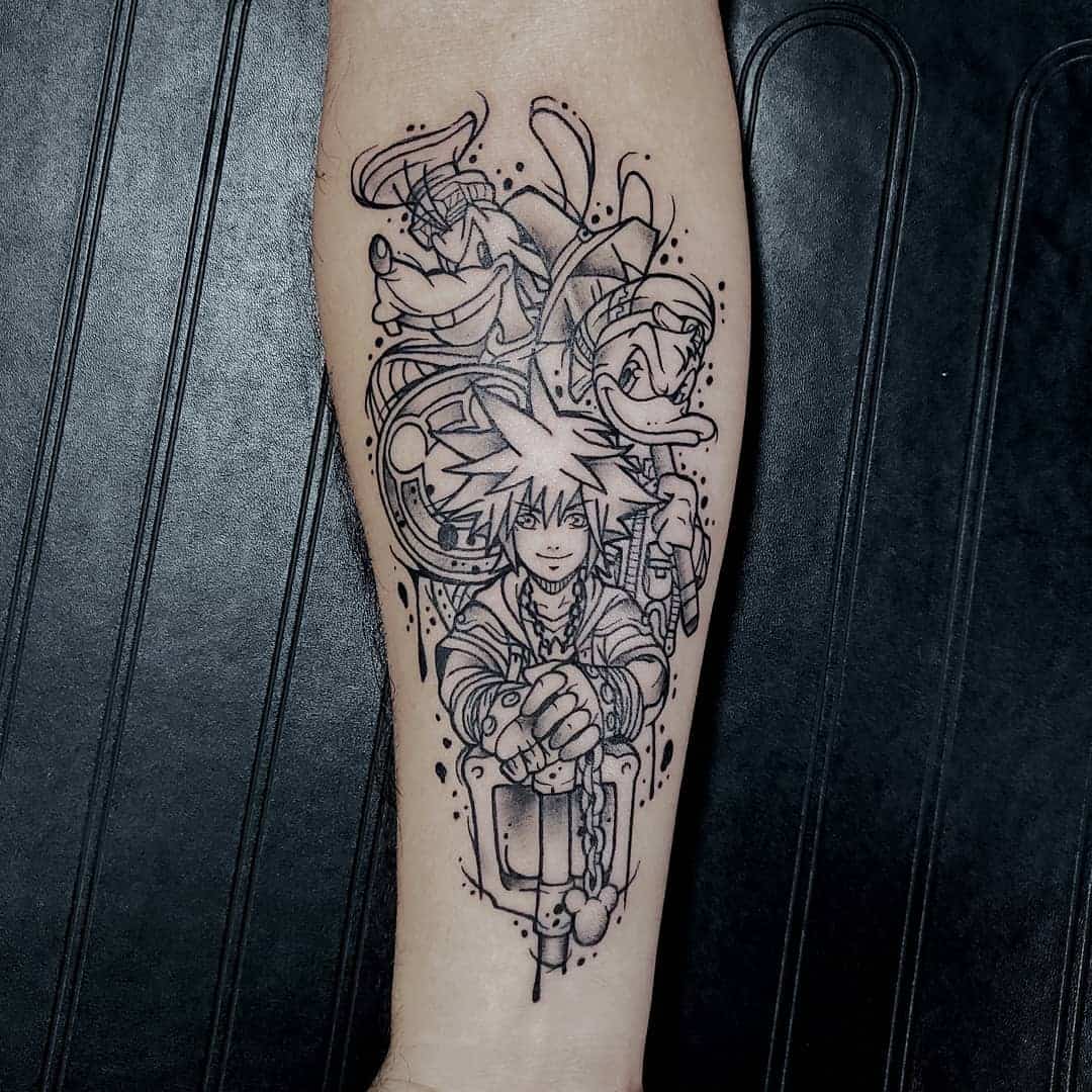 200 Amazing Kingdom Hearts Tattoos Designs 2023  TattoosBoyGirl