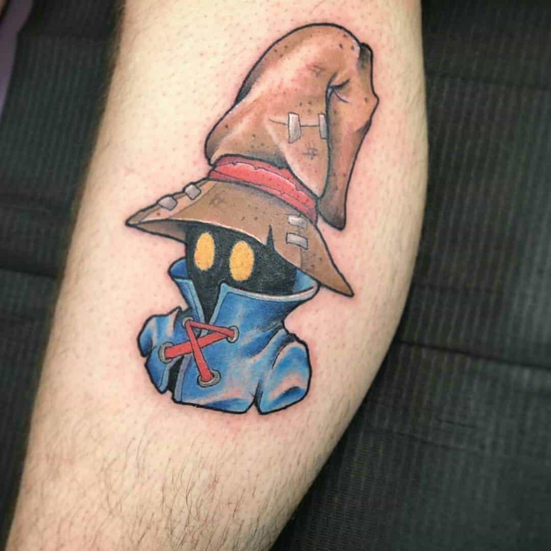 vivi tattoo on leg