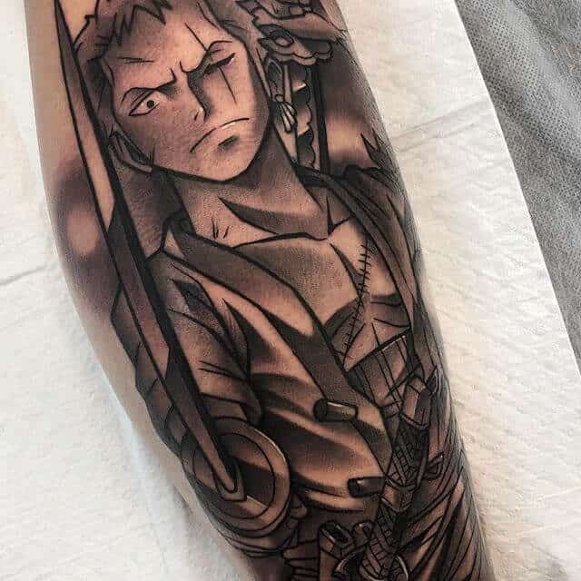 Tattoos Geeks - ➡️ Roronoa Zoro, from One Piece