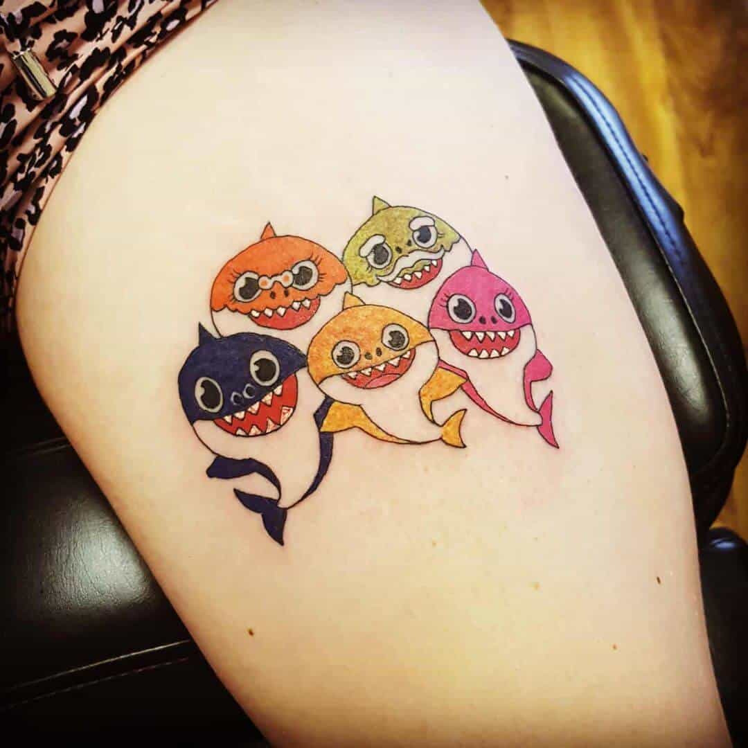 baby shark tattoo