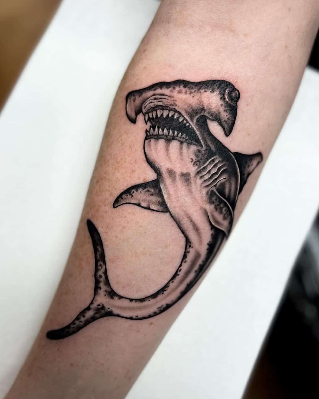 Buy Hammerhead Shark Traditional Tattoo Flash Hand Drawn Art Print Online  in India  Etsy