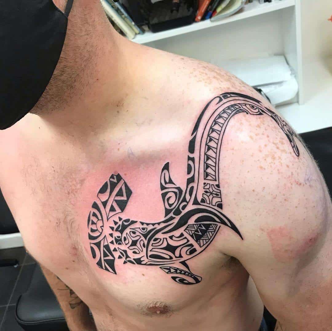 polynesian shark tattoo