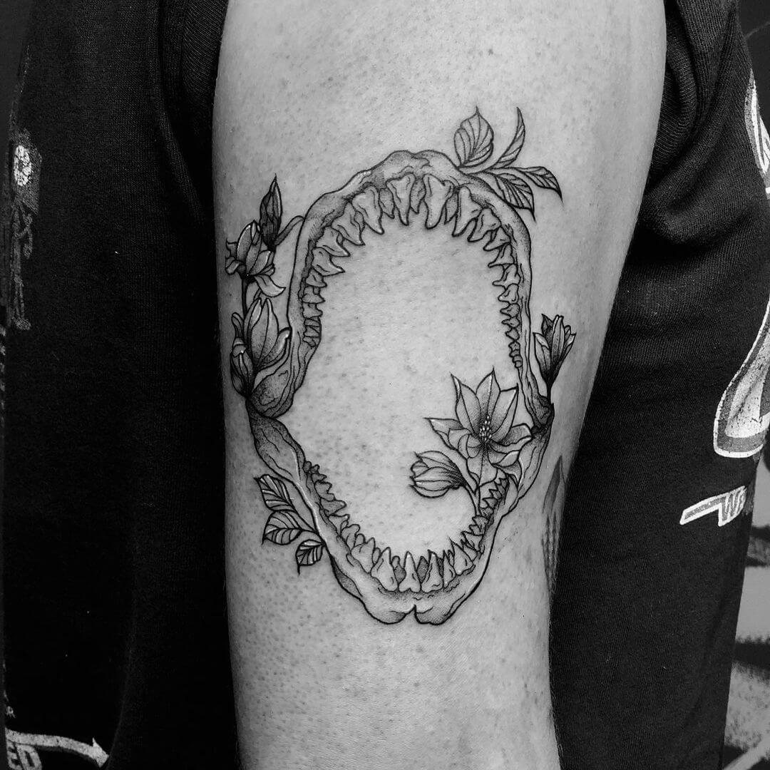 shark jaw tattoo meaning