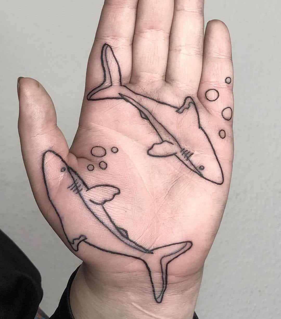 shark tattoo outline