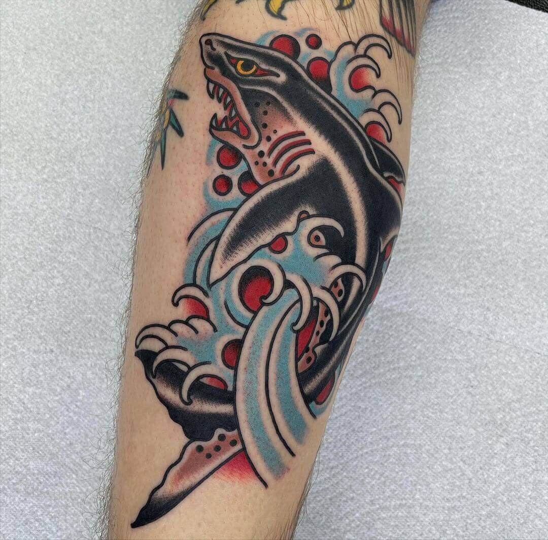 shark traditional tattoo