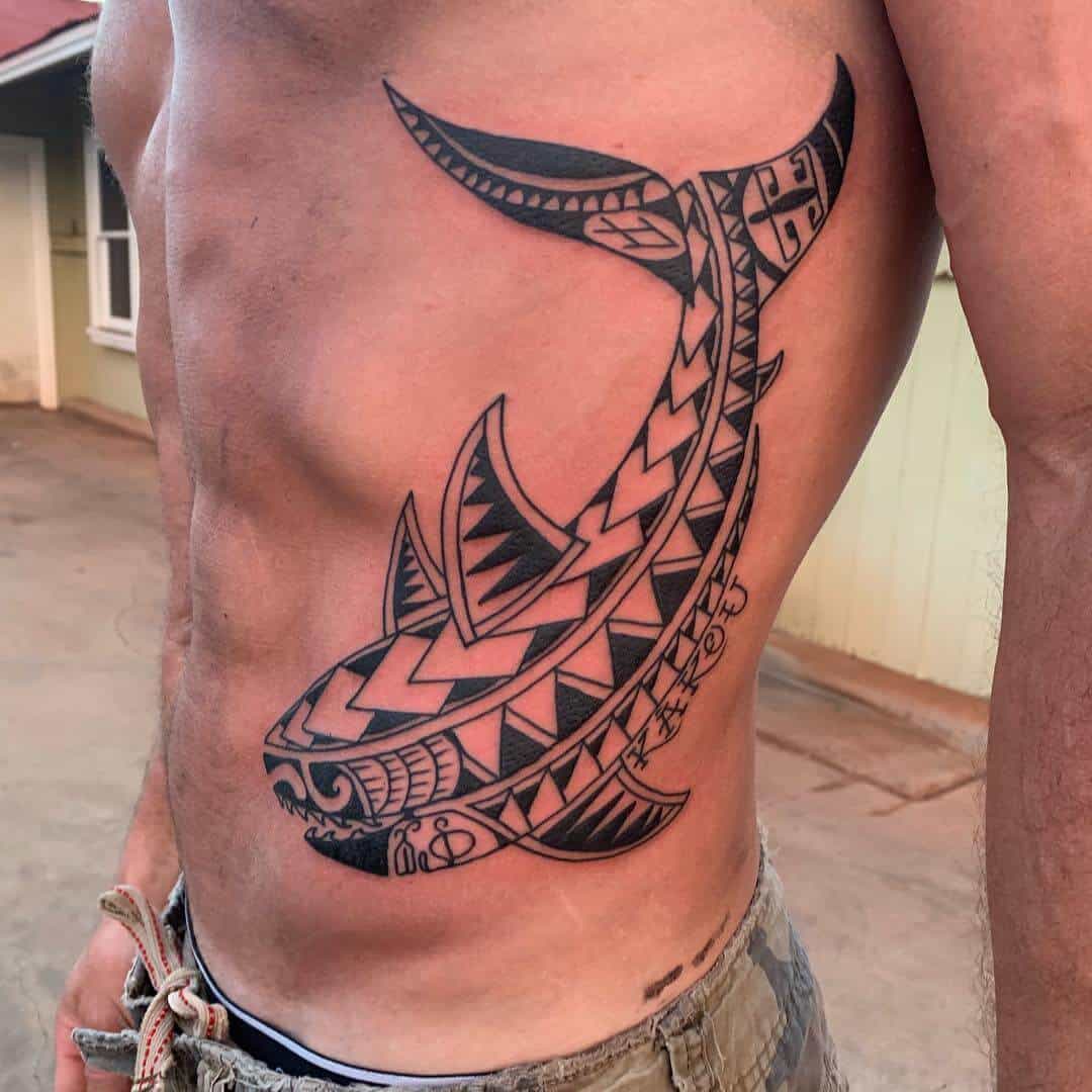 shark tribal tattoo