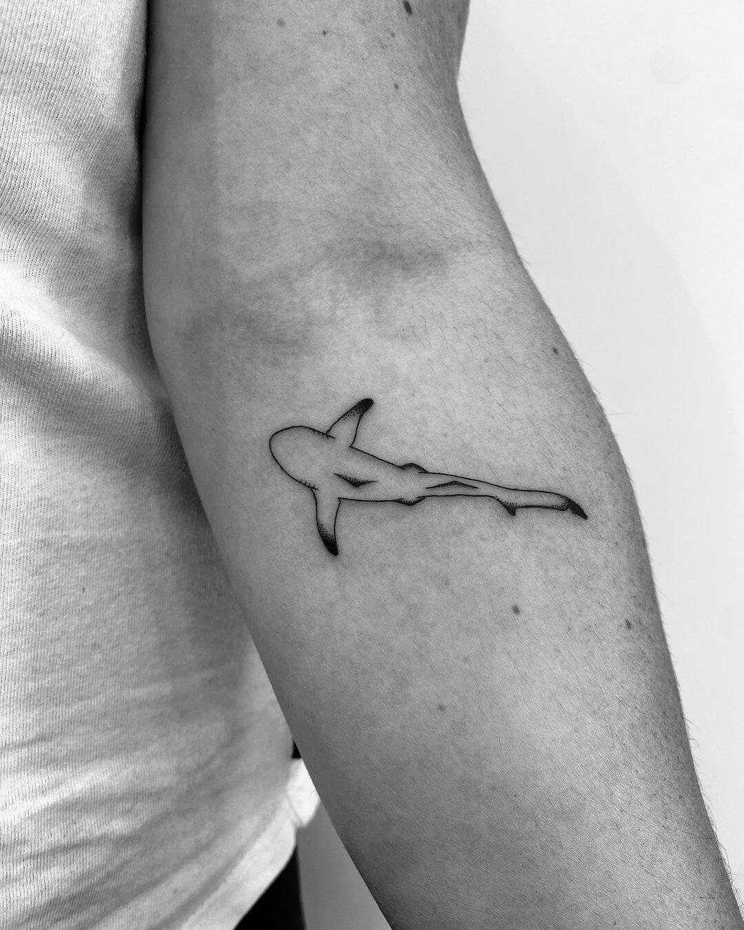 simple shark tattoos