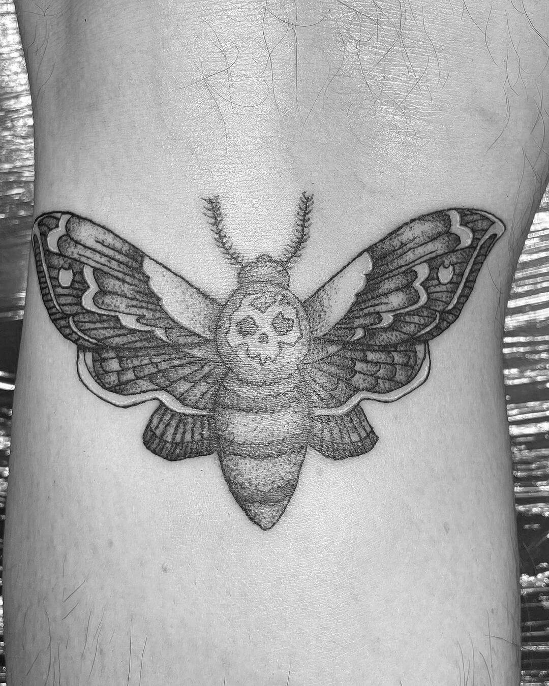death moth tattoo butterfly