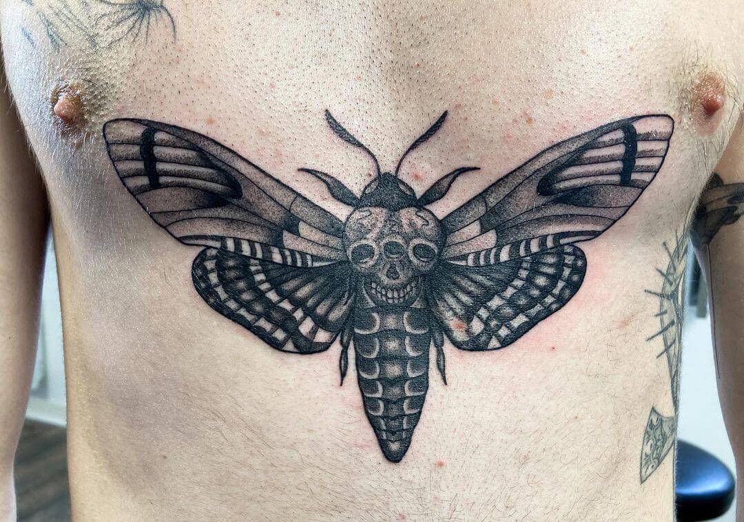 death moth tattoo butterfly