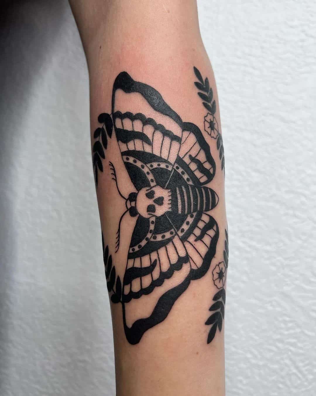 death moth tattoo butterfly