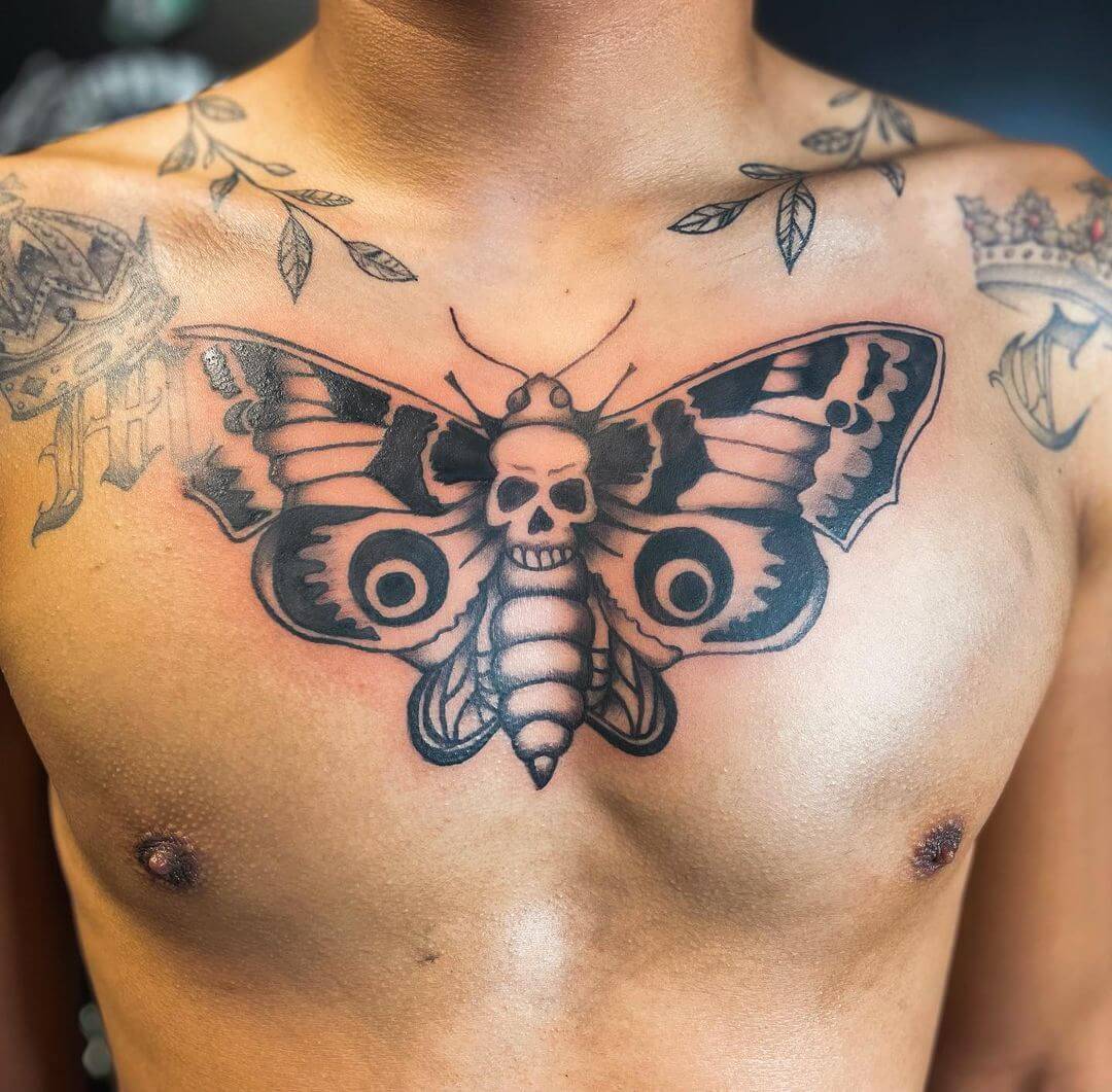 50 Unbelievable Death Moth Tattoo Ideas [+ Meanings]