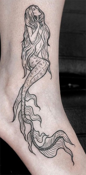 Semi Permanent Mermaid Tattoos 6Sheet 100 India  Ubuy