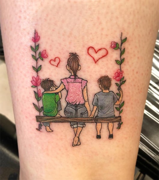 Mother of two tattoo