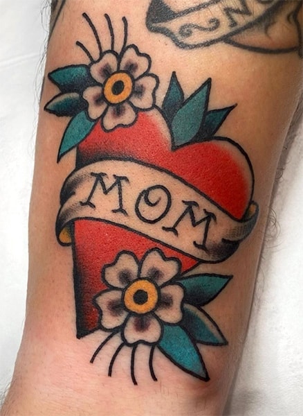 Traditional mom tattoo