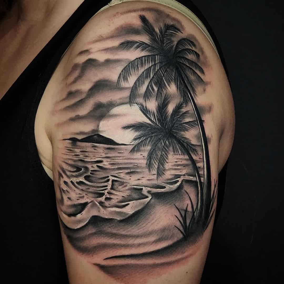 340+ Beach Tattoo Designs (2023) - TattoosBoyGirl