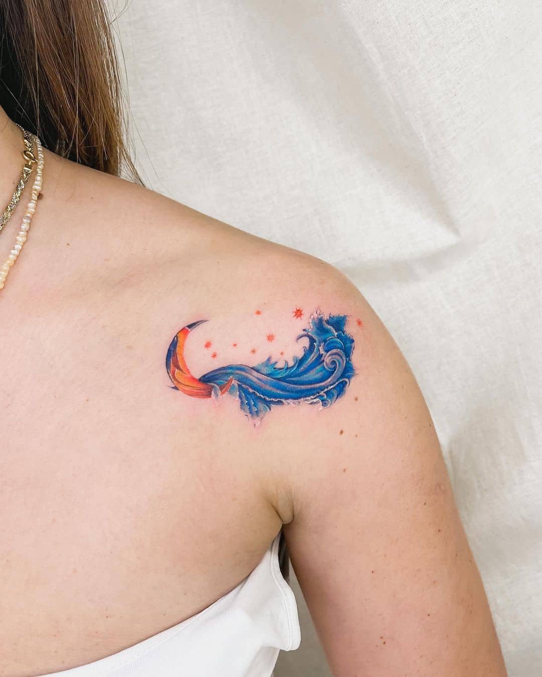 beautiful waves tattoo