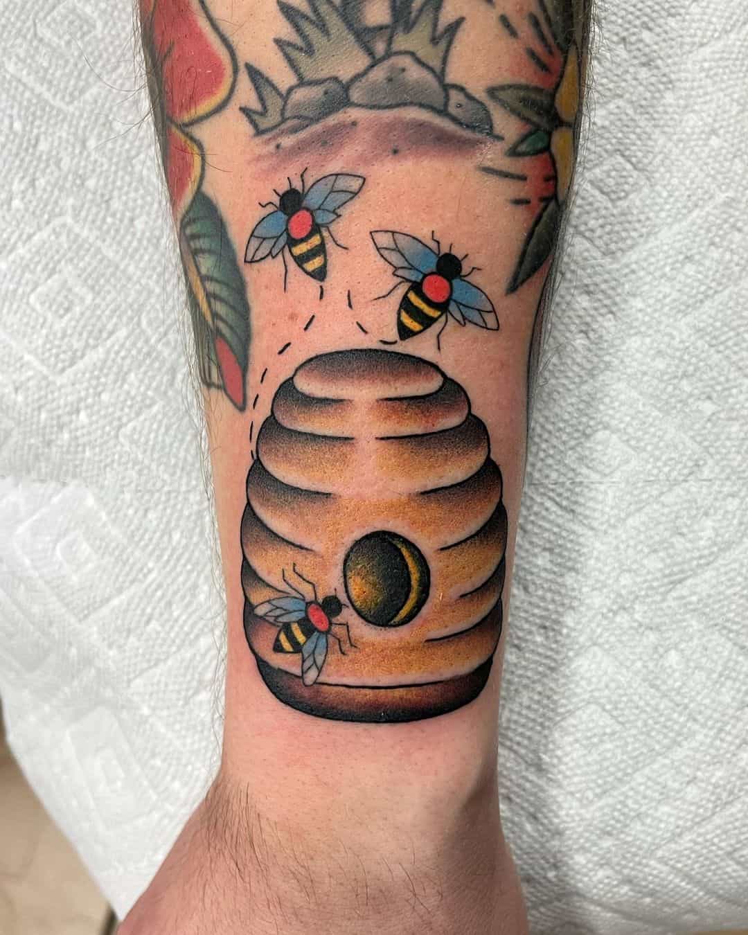 bee hive tattoo