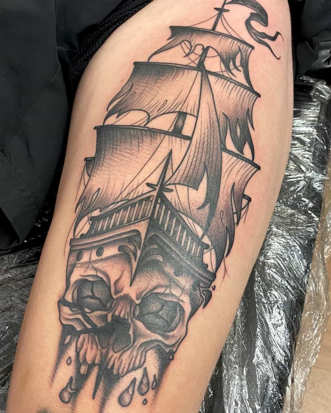 ghost ship tattoo