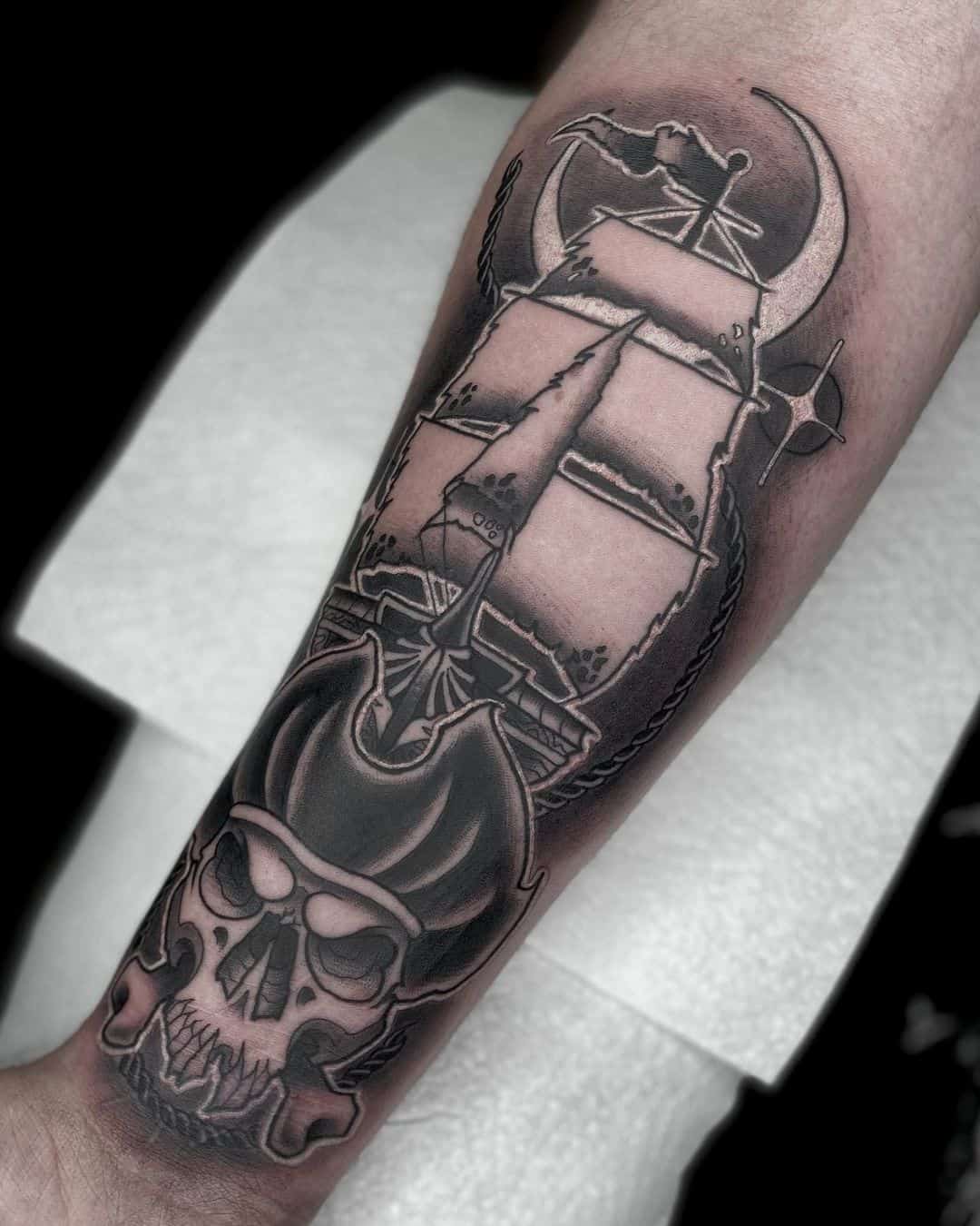 ghost ship tattoo