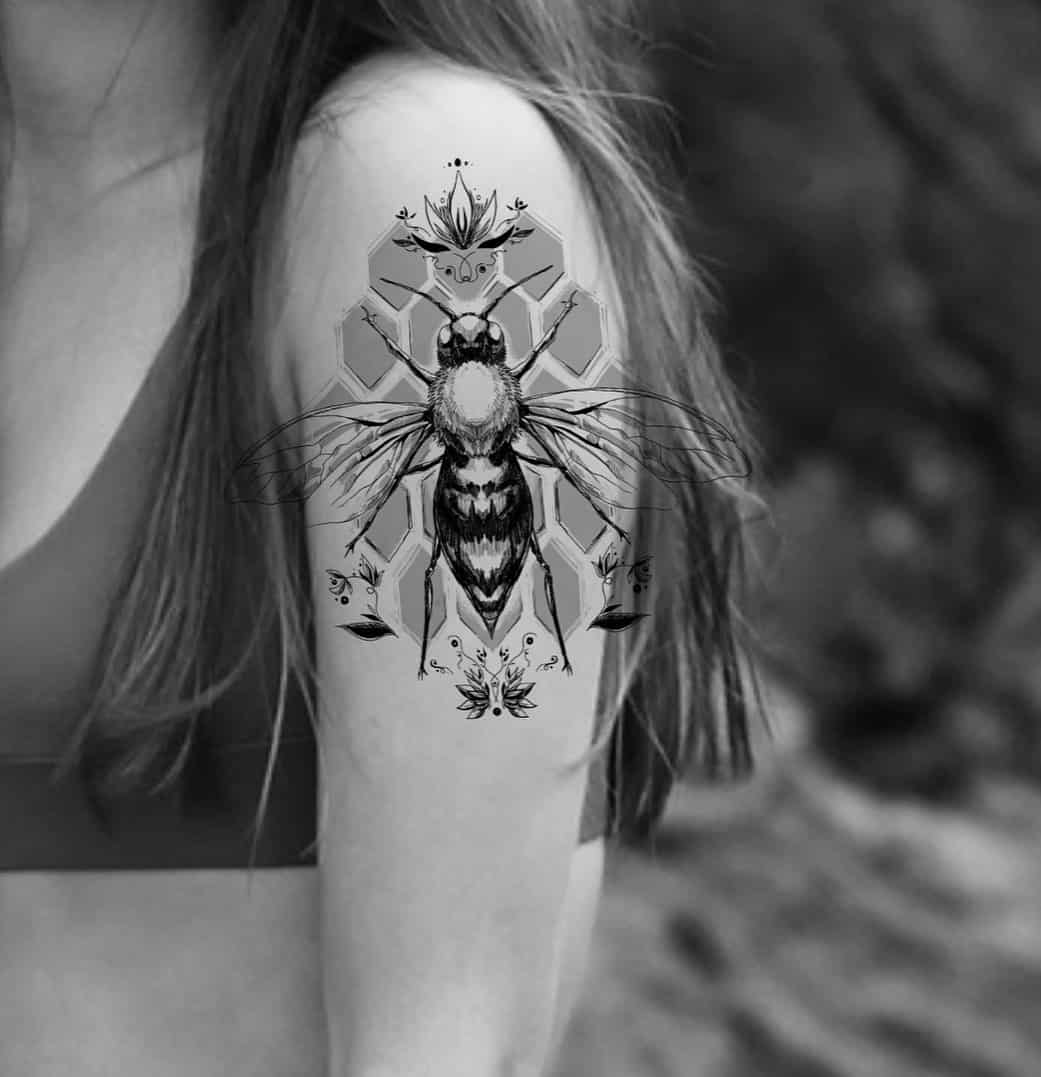 honey bee tattoo