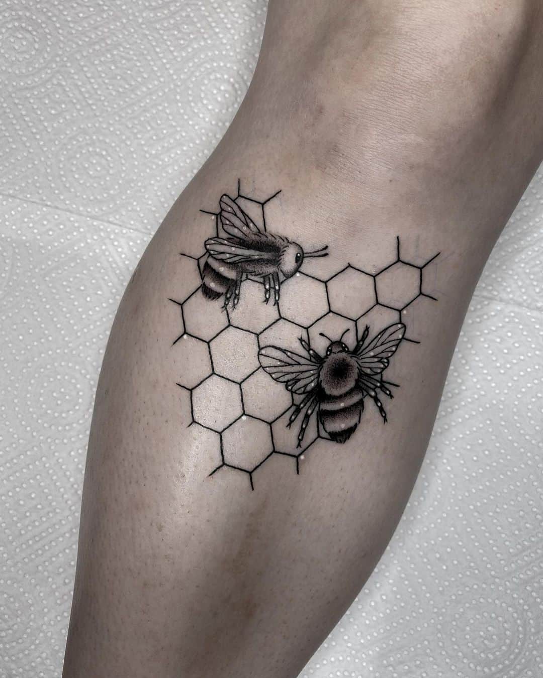 honeycomb tattoo