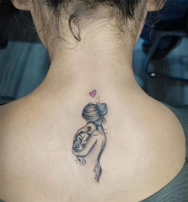 Permanent Tattoo Date Of Birth  Permanent Tattoo Mum Baby Tattoo Baby  Tattoo  R Tattoo Studio Mumbai