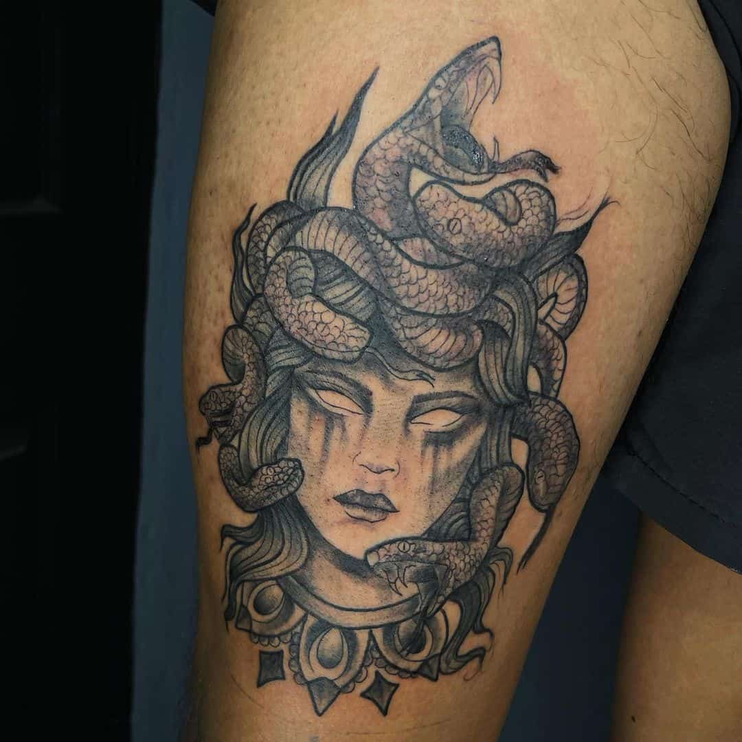 mythological medusa tattoo