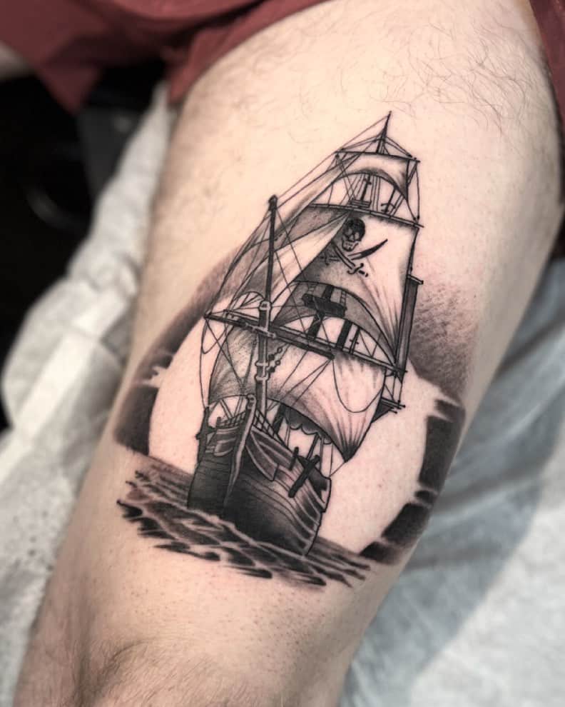 70 Ship Tattoo Ideas For Men  A Sea Of Sailor Designs