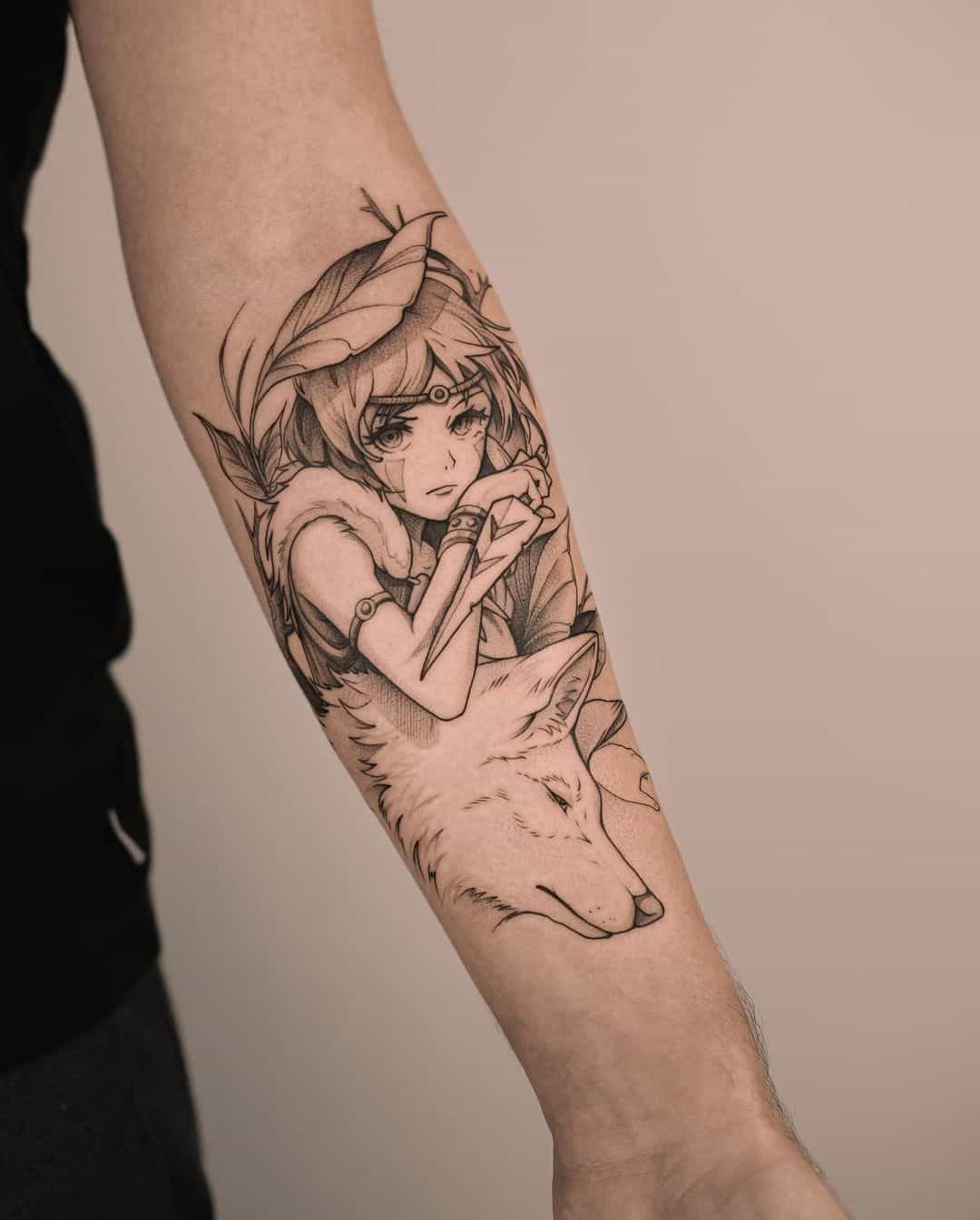 princess mononoke tattoo