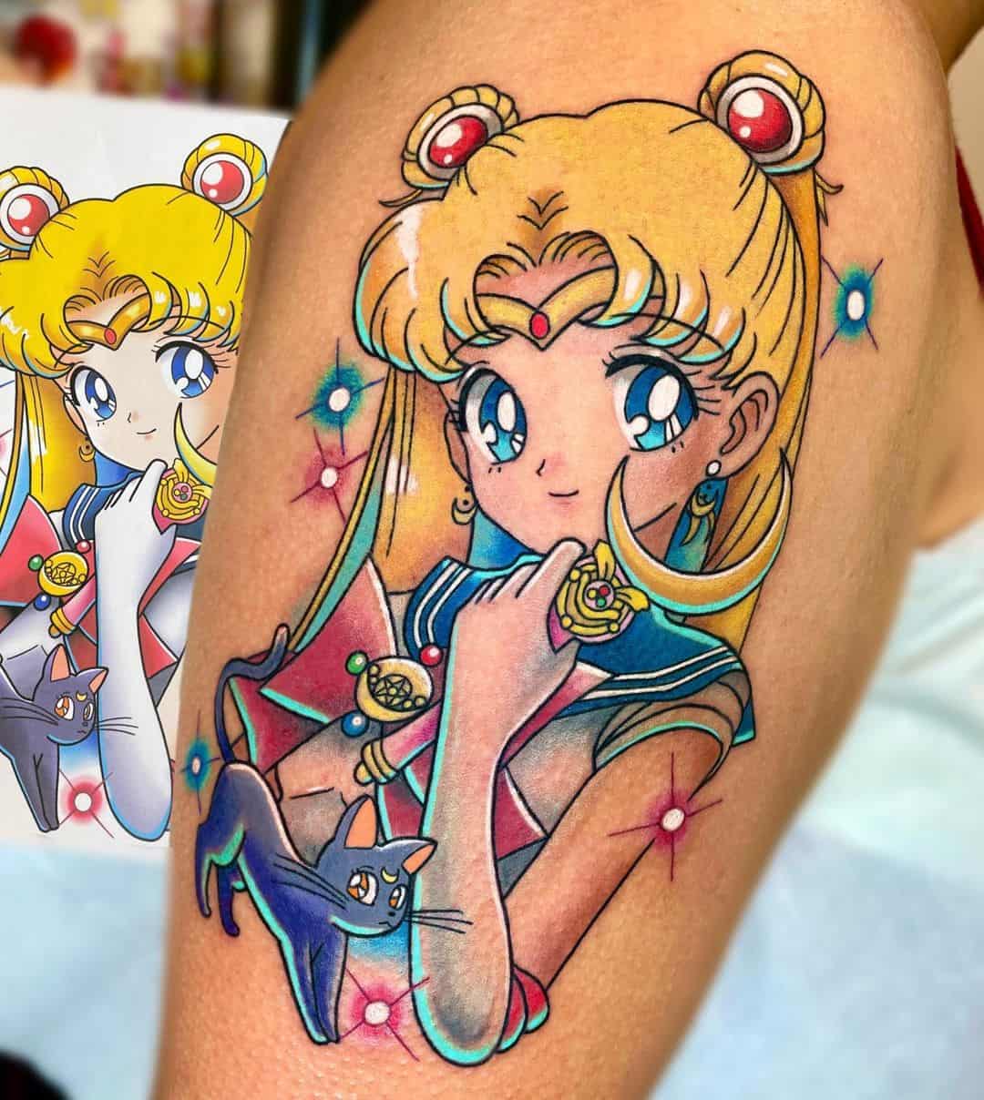 sailor moon tattoo