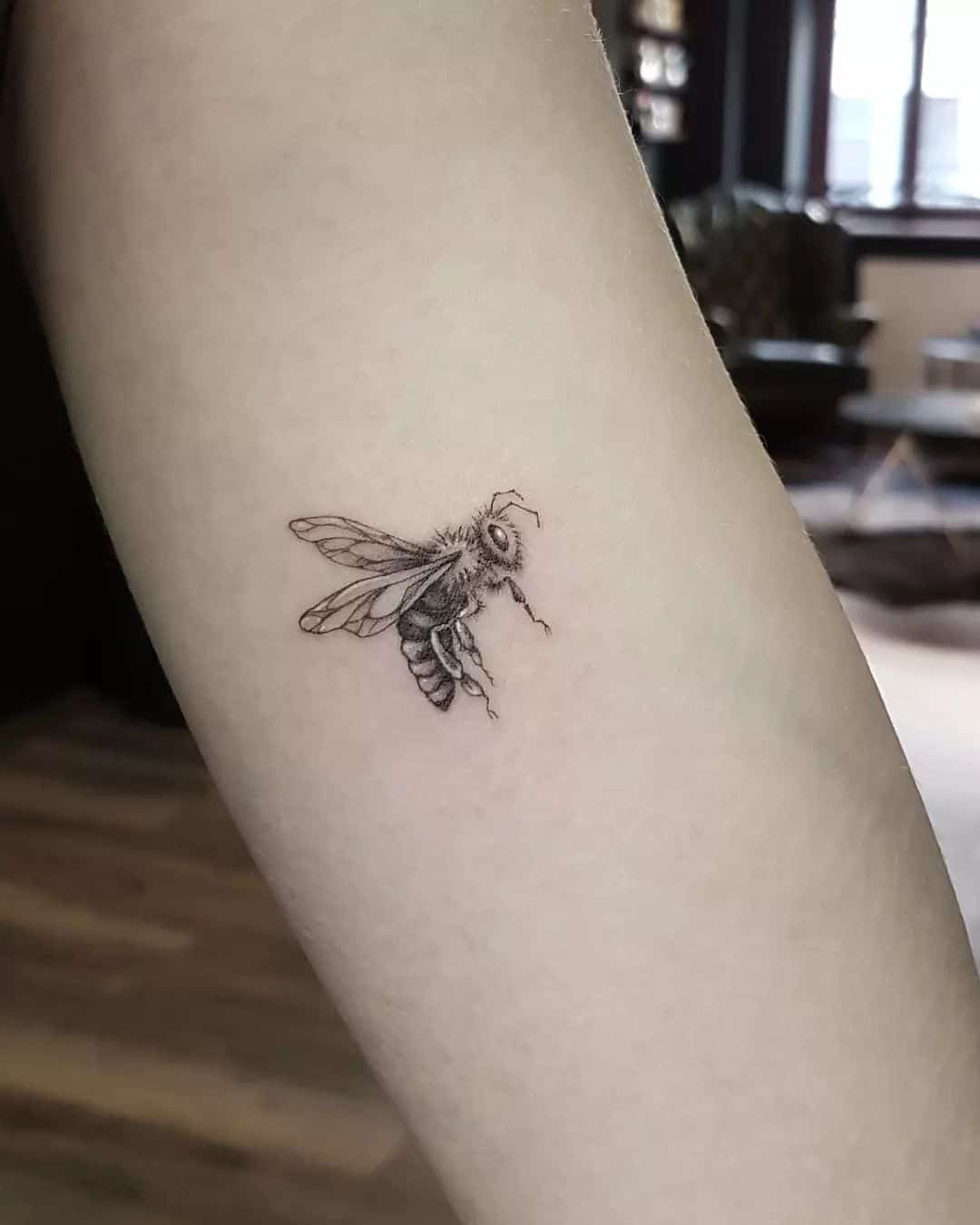 small bee tattoo