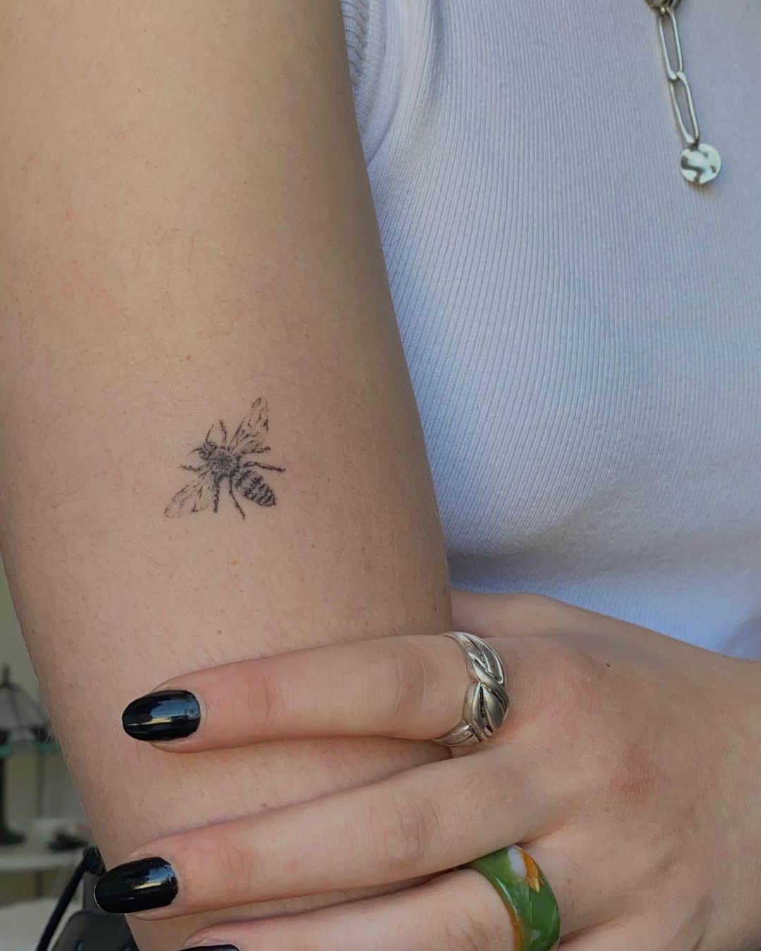 small bee tattoo