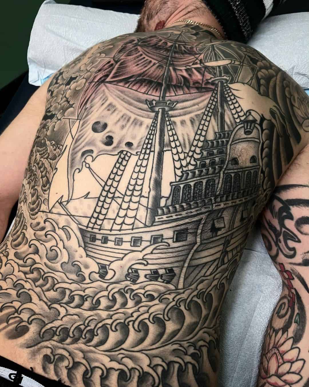 sunken ship tattoo