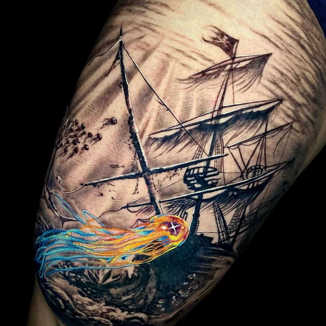 sunken ship tattoo