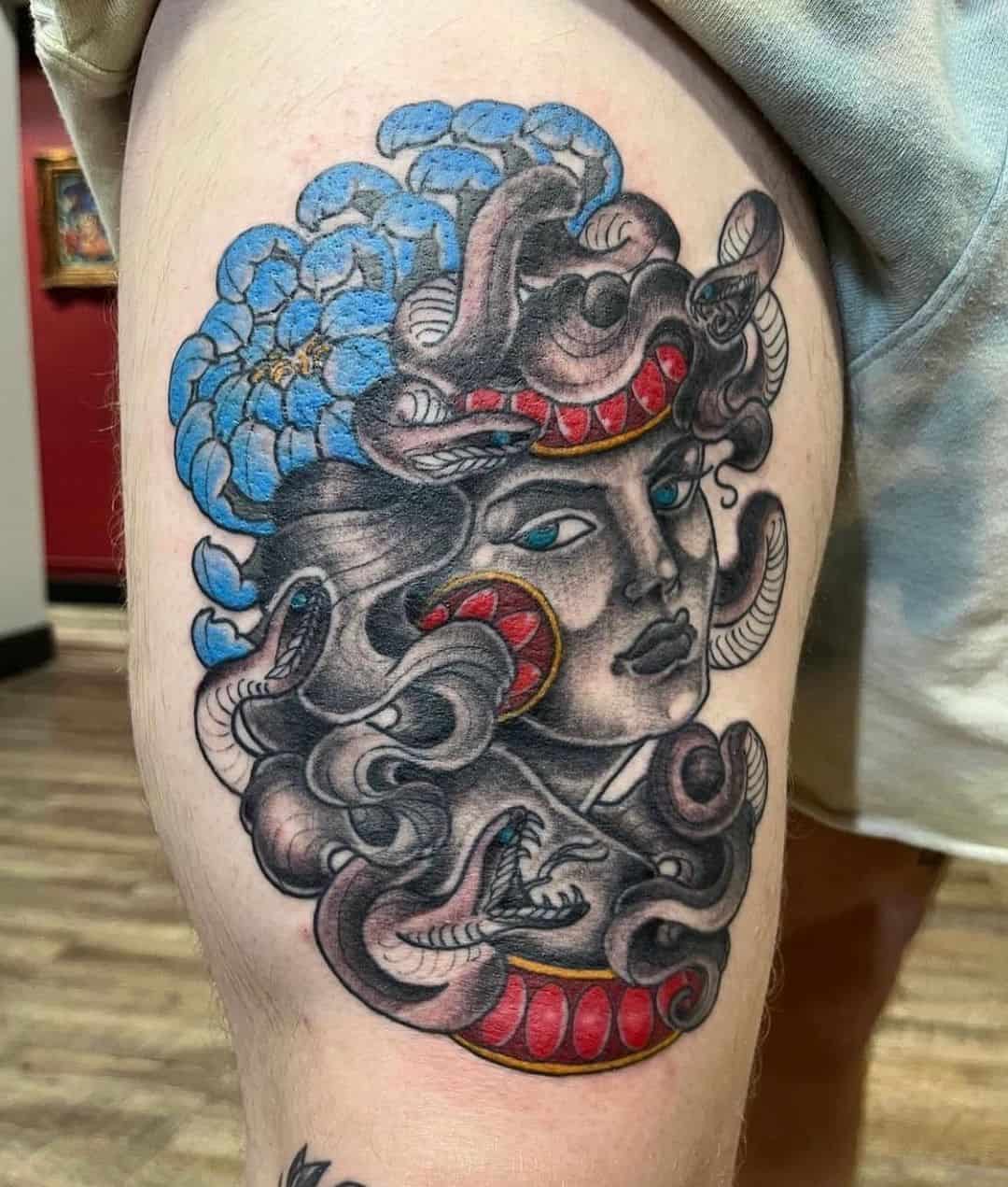 traditional medusa tattoo