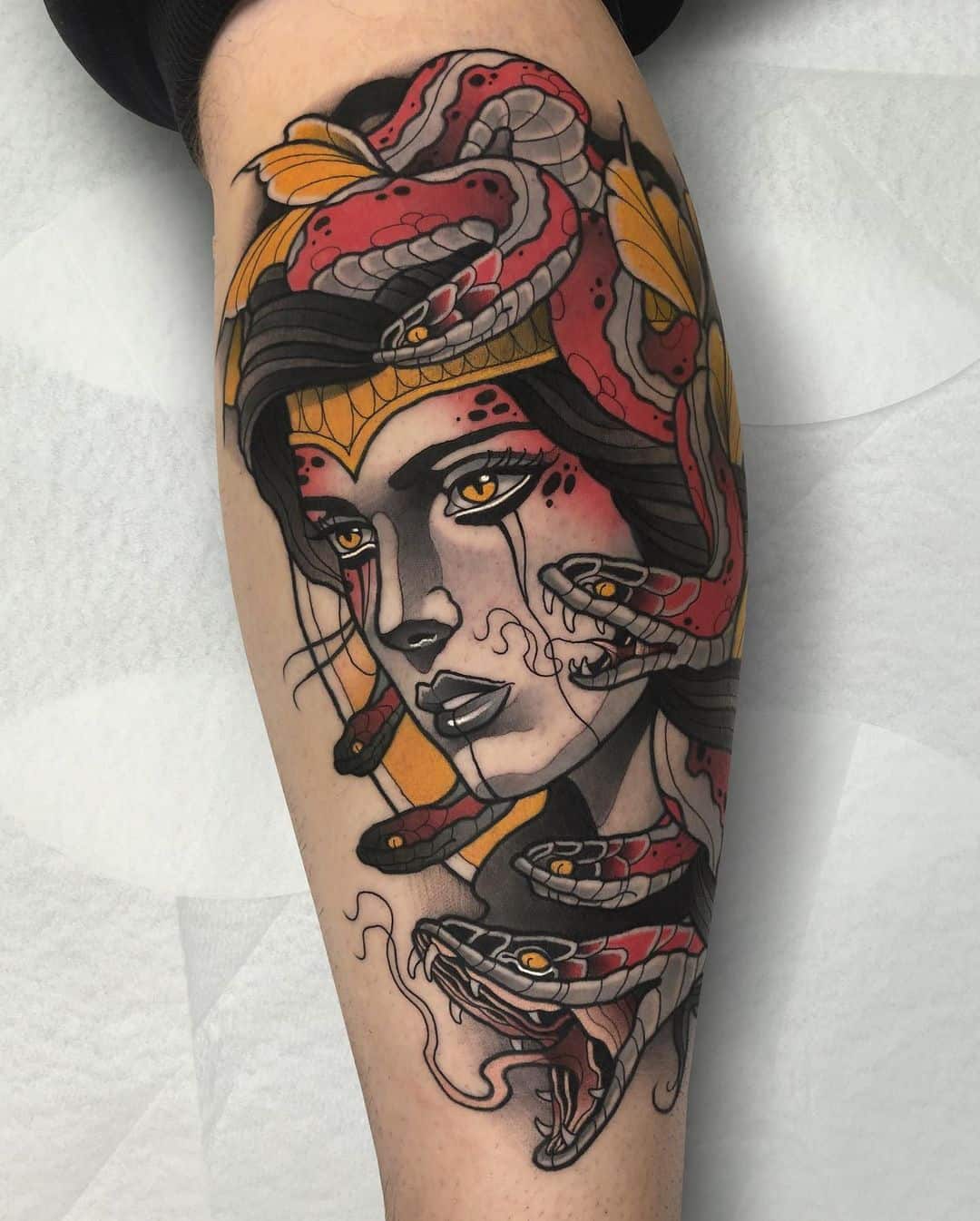 Traditional tattoo funs here 10 ideas for traditional Medusa tattoo