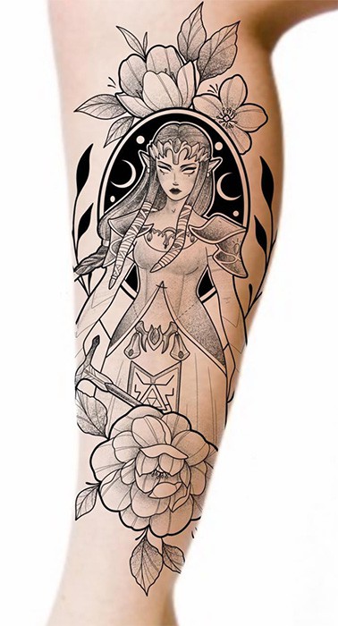 Princess Zelda TOTK tattoo