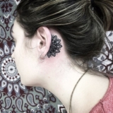 175+ Sensuous Inner and Behind The Ear Tattoos